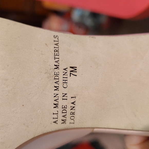 Vtg Sam & Libby Lorna Women's Pink Mule Sandals Sz 7 - Picture 6 of 7